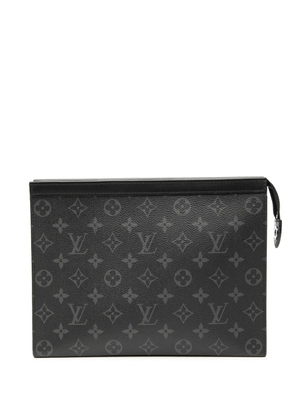 Louis Vuitton Pre-Owned 2021-2025 Monogram Eclipse Pochette Voyage MM clutch bag - Black