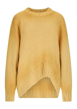 The Attico dipped hem sweater - Yellow