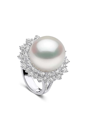 Yoko London Duchess diamond and pearl ring - Silver