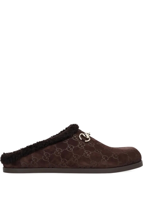 Gucci GG suede mules - Brown