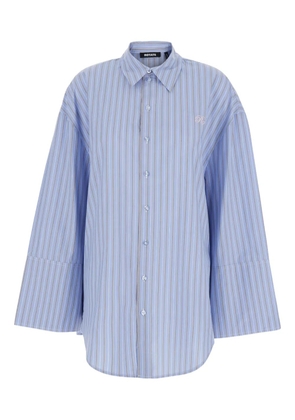 ROTATE BIRGER CHRISTENSEN striped buttoned shirt - Blue