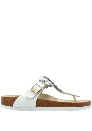 Birkenstock Gizeh flower-embellishment sandals - White