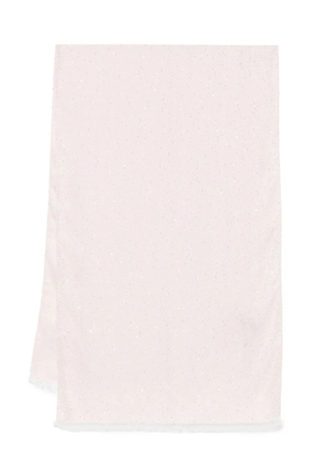 TWINSET logo-jacquard sequined keffiyeh - Pink