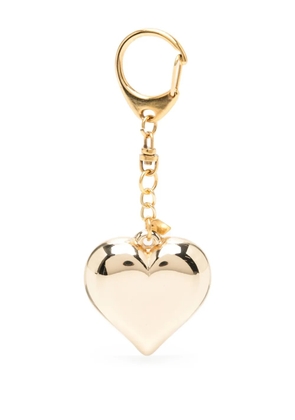 Kenneth Jay Lane heart bag charm - Gold