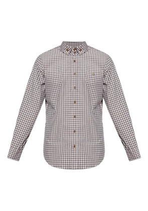 Vivienne Westwood checked embroidered-orb shirt - White