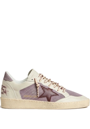 Golden Goose leather-star sneakers - Purple