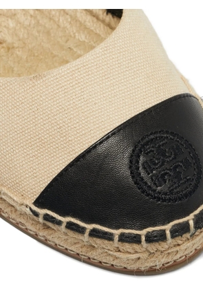 Tory Burch canvas leather espadrilles - Neutrals