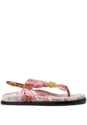Versace Underwater Barocco La Medusa sandals - Pink