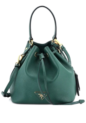 Prada Pre-Owned Top Handle Saffiano Leather Small bucket bag - Green