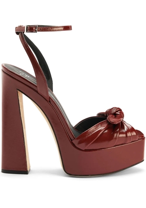 Giuseppe Zanotti Gabriiela leather platform sandals - Brown