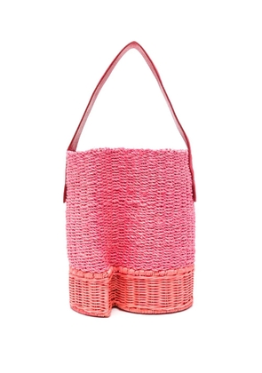 sacai interwoven bucket bag - Pink