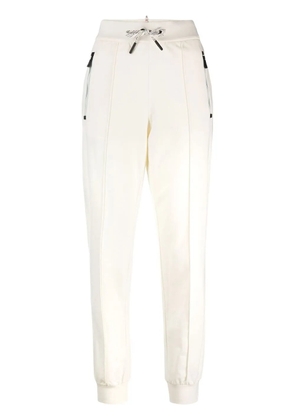 Moncler Grenoble drawstring-waistband cotton track pants - Neutrals