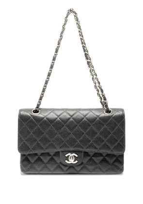 CHANEL Pre-Owned 2000-2002 chain double flap shoulderbag - Black