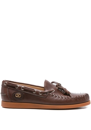 Valentino Garavani Palm Avenue leather loafers - Brown