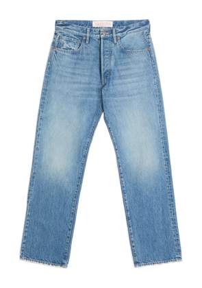 Valentino Garavani logo-patch trousers - Blue