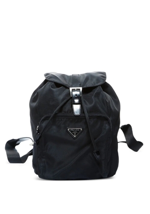 Prada Pre-Owned 2000-2010s triangle-logo backpack - Black