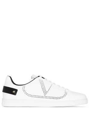 Valentino Garavani perforated VLOGO sneakers - White