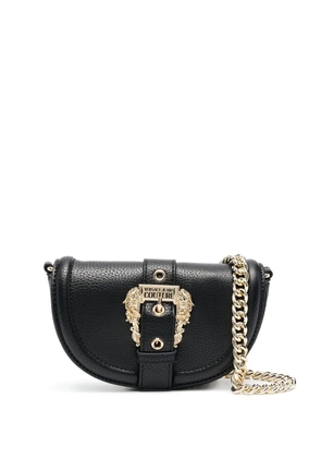 Versace Jeans Couture baroque buckle-detail shoulder bag - Black