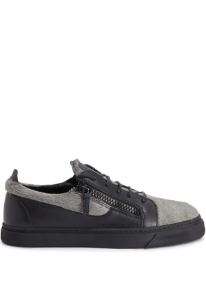 Giuseppe Zanotti Frankie double-zip low-top sneakers - Grey