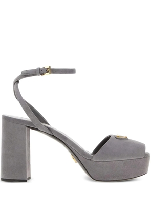 Prada 110mm block-heel sandals - Grey