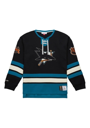 Mitchell & Ness lace-up logo sweatshirt - Black