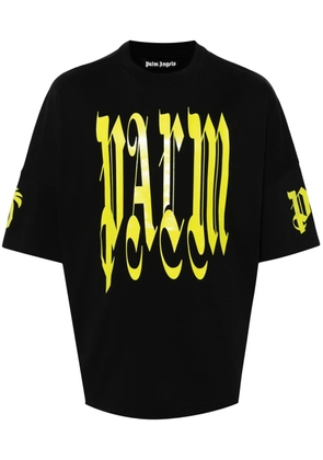 Palm Angels gothic logo-print T-shirt - Black