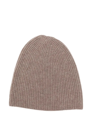 LOOP CASHMERE ribbed-knit beanie - Neutrals