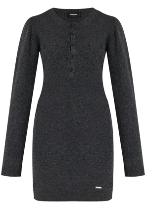 DSQUARED2 fine-knit wool minidress - Grey