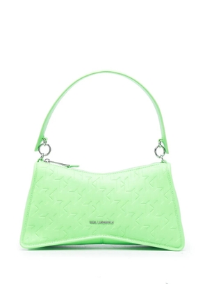 Karl Lagerfeld K/Seven monogram-debossed shoulder bag - Green