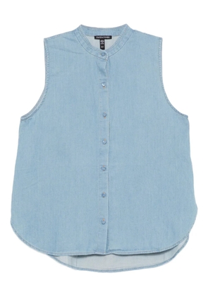 Eileen Fisher organic cotton sleeveless shirt - Blue