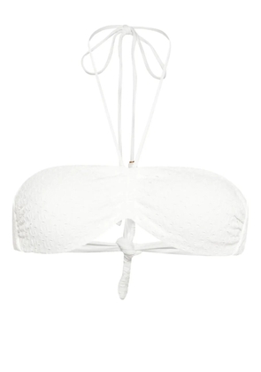 TWINSET openwork bikini top - White