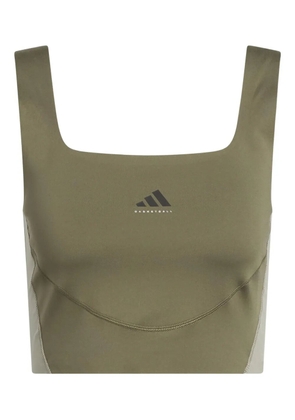 adidas square-neck tank top - Green