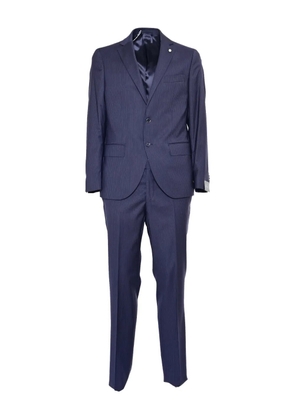 LUIGI BIANCHI MANTOVA pinstripe wool suit - Blue
