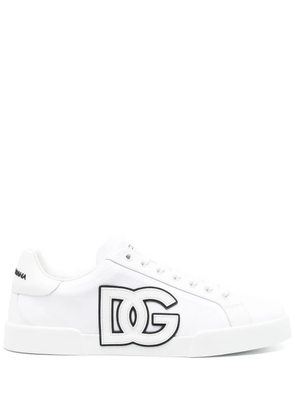 Dolce & Gabbana logo-patch sneakers - White
