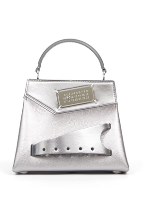 Maison Margiela Snatched leather tote bag - Silver