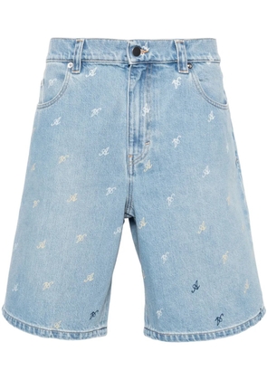 Axel Arigato Miles mid-rise denim shorts - Blue