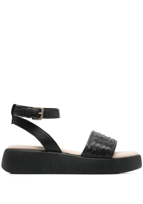 Bugatti 45mm Kya interwoven leather sandals - Black