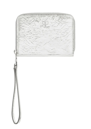 Courrèges zipped compact wallet - Silver
