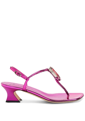 Giuseppe Zanotti Anthonia 45mm leather sandals - Pink