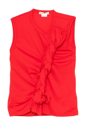 Comme Des Garçons knot-detail vest - Red