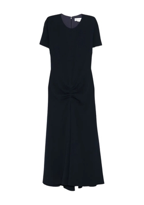 Victoria Beckham short-sleeve gathered dress - Blue