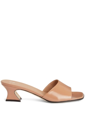 Giuseppe Zanotti Solhene 45m leather sandals - Brown