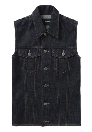We11done sleeveless denim vest - Blue