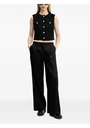 HUGO tweed waistcoat - Black