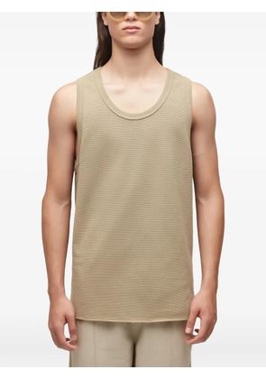 Osklen ribbed tank top - Neutrals