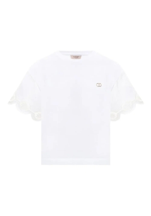 TWINSET scalloped appliqué T-shirt - White