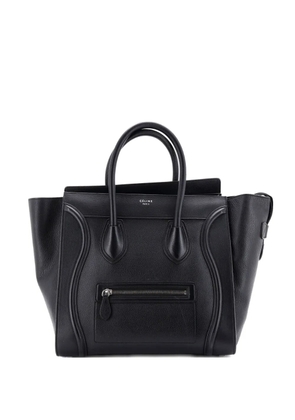 Celine Pre-Owned Luggage Bag Grainy Leather Medium satchel - Black