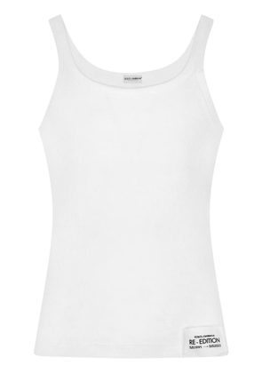 Dolce & Gabbana fine-rib tank top - White
