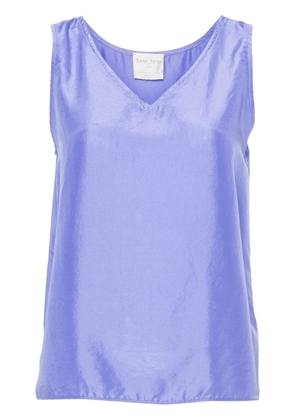 Forte Forte sleeveless silk top - Purple