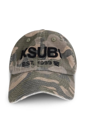 Ksubi camouflage appliqué logo cap - Green